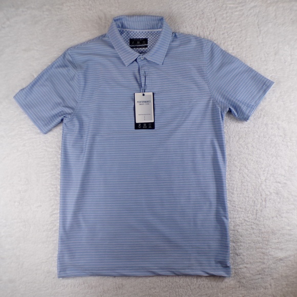 Cactus Man Ricky Singh Men's Size M Polo Blue Performance Tech - Picture 1 of 9